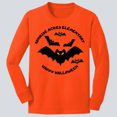 Youth Long Sleeve Shirt - Fall Holidays - Bats Thumbnail