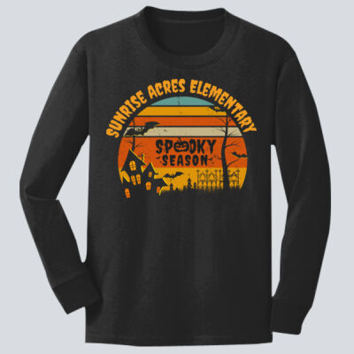 Youth Long Sleeve Shirt - Fall Holidays - Haunted House Thumbnail