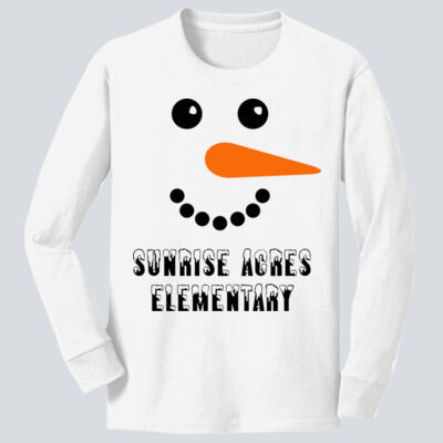 Youth Long Sleeve Shirt - Winter Holidays - Snowman Thumbnail