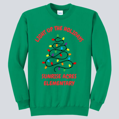 Adult Crewneck - Winter Holidays - Light Up - Red Thumbnail