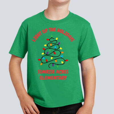 Youth T-Shirt - Winter Holidays - Light Up - Red Thumbnail