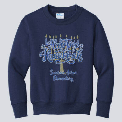 Youth Crewneck - Winter Holidays - Happy Hanukkah Thumbnail