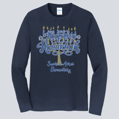 Adult Long Sleeve Shirt - Winter Holidays - Happy Hanukkah Thumbnail