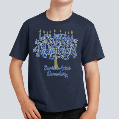 Youth T-Shirt - Winter Holidays - Happy Hanukkah Thumbnail