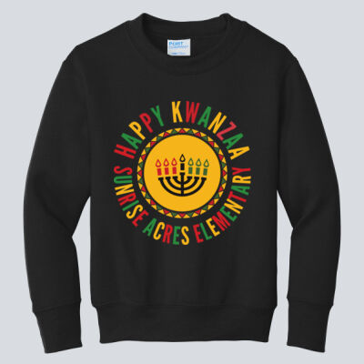 Youth Crewneck - Winter Holidays - Happy Kwanzaa Thumbnail