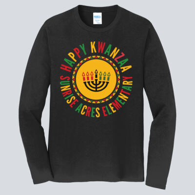 Adult Long Sleeve Shirt - Winter Holidays - Happy Kwanzaa Thumbnail