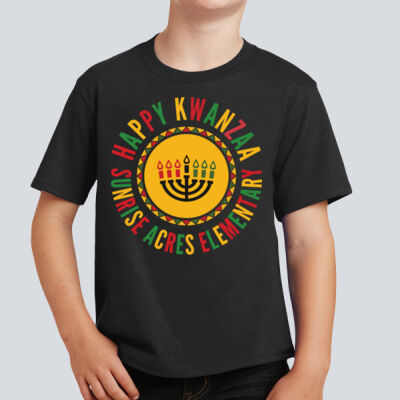 Youth T-Shirt - Winter Holidays - Happy Kwanzaa Thumbnail