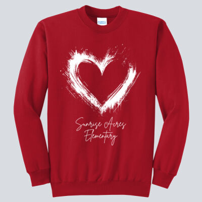 Adult Crewneck - Spring - Valentine's Heart Thumbnail
