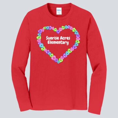 Adult Long Sleeve Shirt - Spring - Candy Hearts Thumbnail